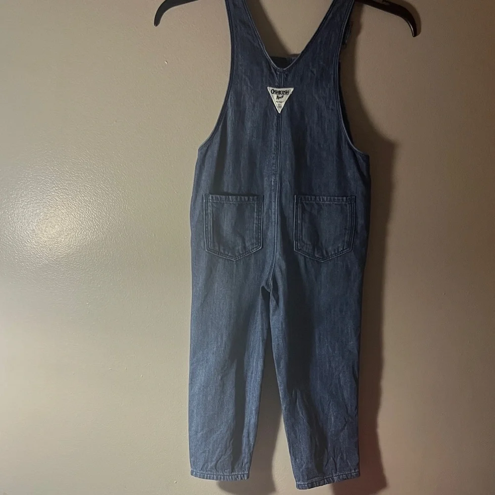 OshKosh B'gosh Dark Blue Denim Overalls with Star Patches